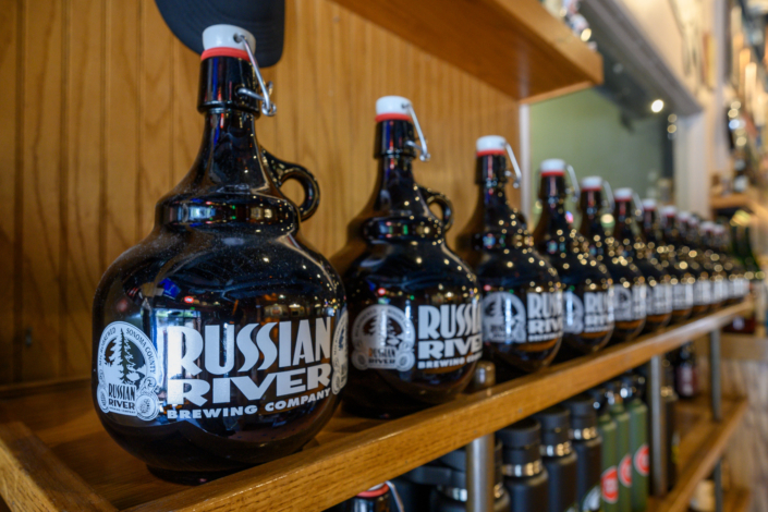 Russian River brewery jugs